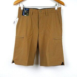 Roundtree & Yorke Golf Shorts Men's Size 28 Brown Performance Stretch Wicking